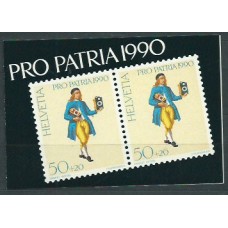 Suiza - Correo 1990 Yvert 1344 Carnet ** Mnh Pro patria trajes regionales