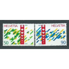Suiza - Correo 1990 Yvert 1353/4 ** Mnh