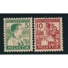 Suiza - Correo 1915 Yvert 149/50 ** Mnh