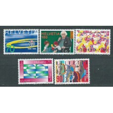 Suiza - Correo 1996 Yvert 1499/503 ** Mnh