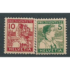 Suiza - Correo 1915 Yvert 149/50 * Mh