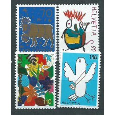 Suiza - Correo 1996 Yvert 1521/4 ** Mnh Dibujos