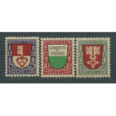 Suiza - Correo 1919 Yvert 173/5 * Mh Escudos