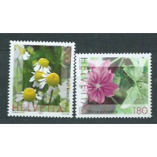 Suiza - Correo 2003 Yvert 1750/1a ** Mnh Flores