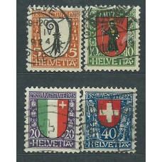 Suiza - Correo 1923 Yvert 192/5 usado Escudos