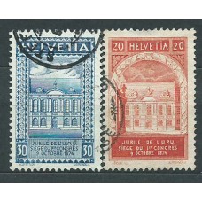 Suiza - Correo 1924 Yvert 212/3 usado UPU
