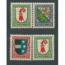 Suiza - Correo 1926 Yvert 222/5 * Mh Escudos