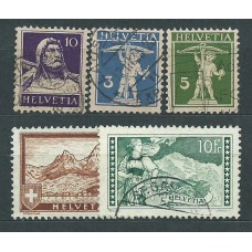 Suiza - Correo 1930 Yvert 241/5 usado