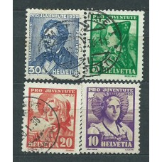 Suiza - Correo 1935 Yvert 282/5 usado