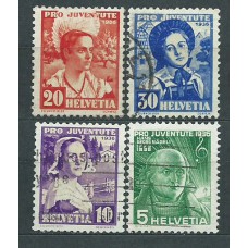 Suiza - Correo 1936 Yvert 298/301 usado