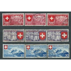 Suiza - Correo 1939 Yvert 320/8 usado