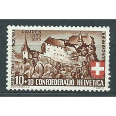 Suiza - Correo 1939 Yvert 341 * Mh Castillo de Laupen