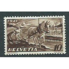 Suiza - Correo 1941 Yvert 367 usado Agricultura