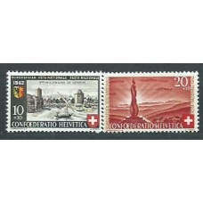 Suiza - Correo 1942 Yvert 378/9 * Mh