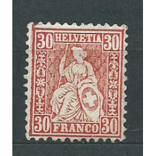 Suiza - Correo 1862 Yvert 38 * Mh