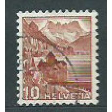 Suiza - Correo 1943 Yvert 387 usado Castillo de Chillon