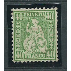 Suiza - Correo 1862 Yvert 39 * Mh