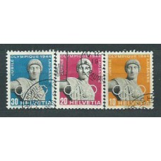 Suiza - Correo 1944 Yvert 392/4 usado COI