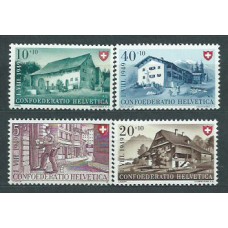 Suiza - Correo 1949 Yvert 477/80 ** Mnh Casas suizas