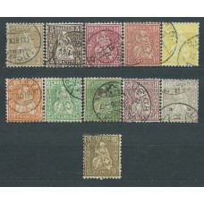 Suiza - Correo 1881 Yvert 49/56 usado