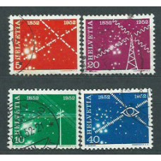 Suiza - Correo 1952 Yvert 517/20 usado Comunicaciones