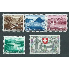 Suiza - Correo 1952 Yvert 521/5 * Mh Pro patria