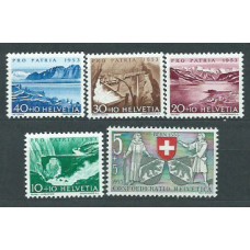 Suiza - Correo 1953 Yvert 531/5 ** Mnh Pro patria