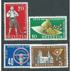 Suiza - Correo 1955 Yvert 558/61 ** Mnh