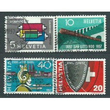 Suiza - Correo 1957 Yvert 586/9 usado