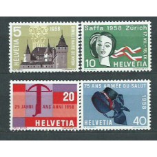 Suiza - Correo 1958 Yvert 602/5 ** Mnh