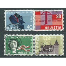 Suiza - Correo 1958 Yvert 602/5 usado