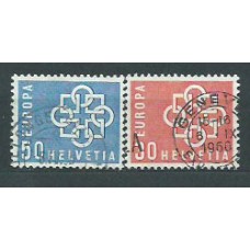 Suiza - Correo 1959 Yvert 630/1 usado Europa