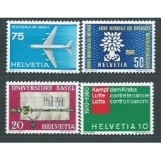 Suiza - Correo 1960 Yvert 639/42 * Mh