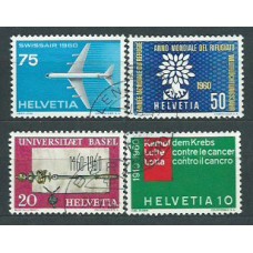 Suiza - Correo 1960 Yvert 639/42 usado