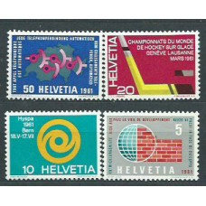 Suiza - Correo 1961 Yvert 673/6 ** Mnh