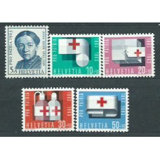 Suiza - Correo 1963 Yvert 711/5 ** Mnh Pro patria cruz roja