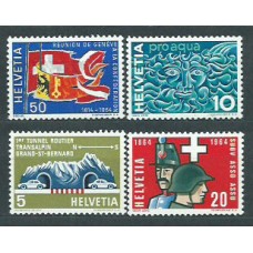 Suiza - Correo 1964 Yvert 726/9 ** Mnh
