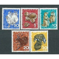 Suiza - Correo 1965 Yvert 759/63 ** Mnh Pro juventud fauna