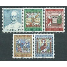 Suiza - Correo 1967 Yvert 786/90 ** Mnh Pro patria