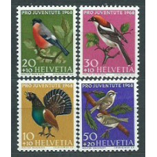 Suiza - Correo 1968 Yvert 824/7 ** Mnh Fauna aves