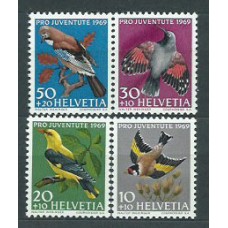 Suiza - Correo 1969 Yvert 846/9 ** Mnh Fauna aves
