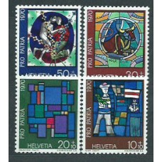 Suiza - Correo 1970 Yvert 857/60 ** Mnh Pro patria vidrieras
