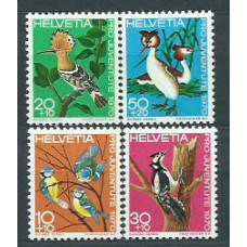 Suiza - Correo 1970 Yvert 868/71 ** Mnh Fauna aves