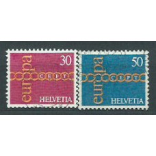 Suiza - Correo 1971 Yvert 882/3 usado Europa