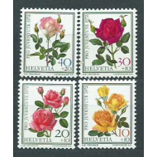 Suiza - Correo 1972 Yvert 914/7 ** Mnh Pro patria flores