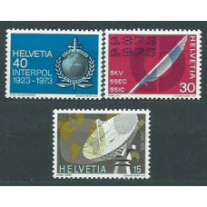 Suiza - Correo 1973 Yvert 921/3 ** Mnh