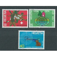 Suiza - Correo 1974 Yvert 947/9 ** Mnh