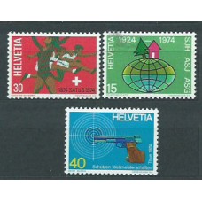 Suiza - Correo 1974 Yvert 947/9 ** Mnh