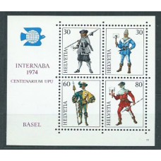 Suiza - Correo 1974 Yvert 950/3 ** Mnh Uniformes militares