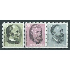 Suiza - Correo 1974 Yvert 958/60 ** Mnh Personalidades